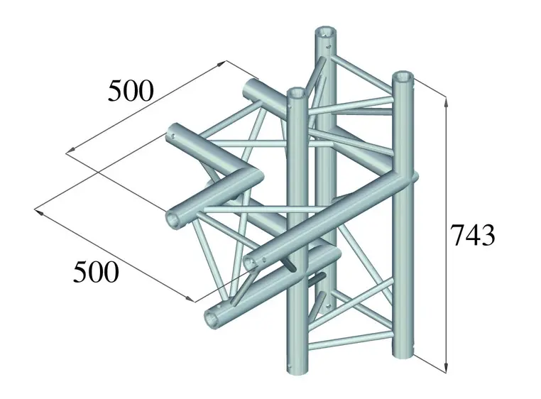 ALUTRUSS TRILOCK 6082AC-44 4-way piece / left 
